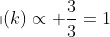 http://latex.codecogs.com/gif.latex%20?\mathbb{p}(k)\propto%20\frac{3}{3}=1