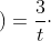 \frac{4}{t}\cdot \left ( S-30 \right )=\frac{3}{t}\cdot S