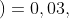 \dpi{120} P\left ( B_{1} \right )=0,03,\; \; \; P\left ( A/B_{1} \right )=0,9