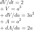 O volume de cubo Da=2a\\