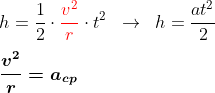 Aceleração centrípeta - Dedução da fórmula Gif