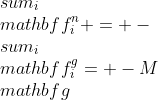 gif.latex?\\sum_i\\mathbf{f}^n_i = -\\sum_i\\mathbf{f}^g_i= -M\\mathbf{g}