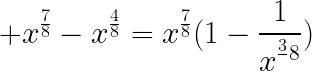 Limite de raizes de x tendendo ao infinito Gif