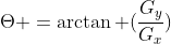 \Theta =\arctan (\frac{G_{y}}{G_{x}})