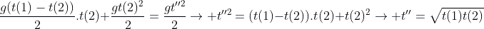 Queda livre Gif.latex?%5Cfrac%7Bg%28t%281%29-t%282%29%29%7D%7B2%7D.t%282%29+%5Cfrac%7Bgt%282%29%5E2%7D%7B2%7D=%5Cfrac%7Bgt%27%27%5E2%7D%7B2%7D%5Crightarrow%20t%27%27%5E2=%28t%281%29-t%282%29%29