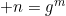 n=g^m