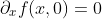 \partial_xf(x,0)=0