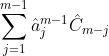 \hat{a}_m^m = (\hat{C}_m - \sum_{j=1}^{m-1}{\hat{a}_j^{m-1}\hat{C}_{m-j}} )(\hat{\sigma}_{m-1}^2)^{-1}