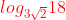 {\color{Red} log_{3\sqrt{2}} 18 }