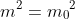 \left( 1-{{A}^{2}}\right) {{m}^{2}}={{{m_0}}^{2}}