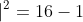 \left | TR \right |^2=16-1