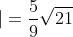 \left | BD \right |=\frac{5}{9}\sqrt{21}