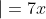 5x+5\left | MB \right |=7x