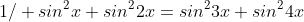 pa` con giúp min` giai? bai` nj vs  sin^2x+sin^22x=sin^23x+sin^24x