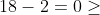-8-8+18-2=0\geq -20