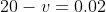 20-v=0.02
