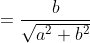 \dpi{120} \sin \varphi =\frac{b}{\sqrt{a^{2}+b^{2}}}