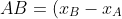 AB=(x_B-x_A)i+(y_B-y_A)j=(4-0)i+(0-0)j=4i