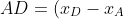 AD=(x_D-x_A)i+(y_D-y_A)j=(\frac a2-(-\frac a2))i+(\frac a2-\frac a2)j=ai