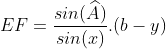 Le dernier jeu pour la préparation aux IMOs 2012: - Page 2 Gif.latex?EF=\frac{sin(\widehat{A})}{sin(x)}