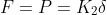 F=P=K_2\delta