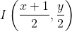 I\left(\frac{x+1}{2},\frac{y}{2}\right) \qquad