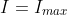 I=I_{max}\textup{ sin }\omega t