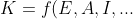 K=f(E,A,I,...)