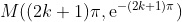 M((2k+1)\pi, \text e^{-(2k+1)\pi})
