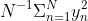 \hat{\sigma}_0^2 = N^{-1}\Sigma_{n=1}^Ny_n^2