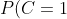 P(C=1)=110/100000=0.11