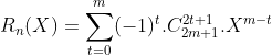 Calcul de la Somme de la Série de Riemann ( alpha=2 ) .... Gif.latex?R_n(X)=\sum_{t=0}^{m}(-1)^t.C_{2m+1}^{2t+1}