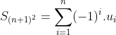 direction mp mp* - Page 5 Gif.latex?S_{(n+1)^2}=\sum_{i=1}^{n}(-1)^i