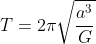 gif.latex?T=2\pi\sqrt{\frac{a^3}{G&space;M}}