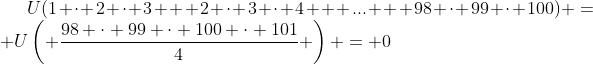 Ultima cifra a unui nr nat clasa a 5-a Gif.latex?U(1 \cdot 2 \cdot 3 + 2 \cdot 3 \cdot 4 + ..