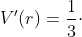 V'(r)=\frac{1}{3}\cdot 2\pi r\cdot \left ( 1+\sqrt{1-r^2} \right )+\frac{1}{3}\pi r^2\cdot \frac{1}{2\sqrt{1-r^2}}\cdot \left ( -2r \right )