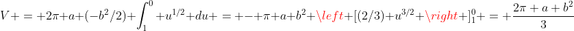 Volume By Cylindrical Shells Method