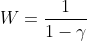 W=\frac{1}{1-\gamma }(p_{2}V_{2}^{\gamma }V_{2}^{1-\gamma }-p_{1}V_{1}^{\gamma }V_{1}^{1-\gamma })