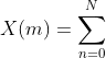X(m)=\sum_{n=0}^{N}{\color{Orchid} cos\left (\frac{\pi mn}{N} \right )}x(n)