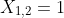 X_{1,2}=1 \pm \sqrt{1+ v^{2}/c^{2}}