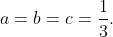 Probleme juin 2013 Gif.latex?qui&space;\&space;est&space;\&space;equivalent&space;\&space;a&space;\&space;12\sum&space;a^{3}\geq&space;\sum&space;(a^{2}b+ab^{2})+30abc&space;\\&space;ce&space;\&space;qui&space;\&space;est&space;\&space;vrai\&space;puisque\&space;d'apres&space;\&space;IAG&space;\&space;\sum&space;a^{3}\geq&space;3abc&space;\&space;et&space;\&space;d'apres&space;\&space;le&space;\&space;principe&space;\&space;du&space;\&space;reodonnement&space;\\&space;on&space;\&space;a&space;\&space;\&space;2&space;\sum&space;a^{3}\geq&space;\&space;\sum&space;(a^{2}b+ab^{2})&space;\&space;avec&space;\&space;egalite&space;\&space;ssi&space;\&space;a=b=c=\frac{1}{3}