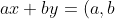 ax+by=(a,b)