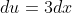 du=3dx
