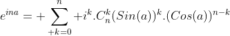 Calcul de la Somme de la Série de Riemann ( alpha=2 ) .... Gif.latex?e^{ina}=%20\sum_{%20k=0}^{n}%20i^k.C_{n}^{k}(Sin(a))^k