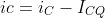 ic=i_{C}-I_{CQ}