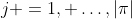 j =1, \hdots,{|\pi|}
