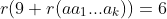 r(9+r(aa_1...a_k))=6
