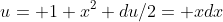 Integral definida 2= xdx