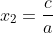 \dpi{80} \large x_1\cdot x_2=\frac{c}{a}
