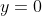 \dpi{120} y\neq 0\: \wedge \: y\neq 1,\; y=0\: \wedge \: y=1